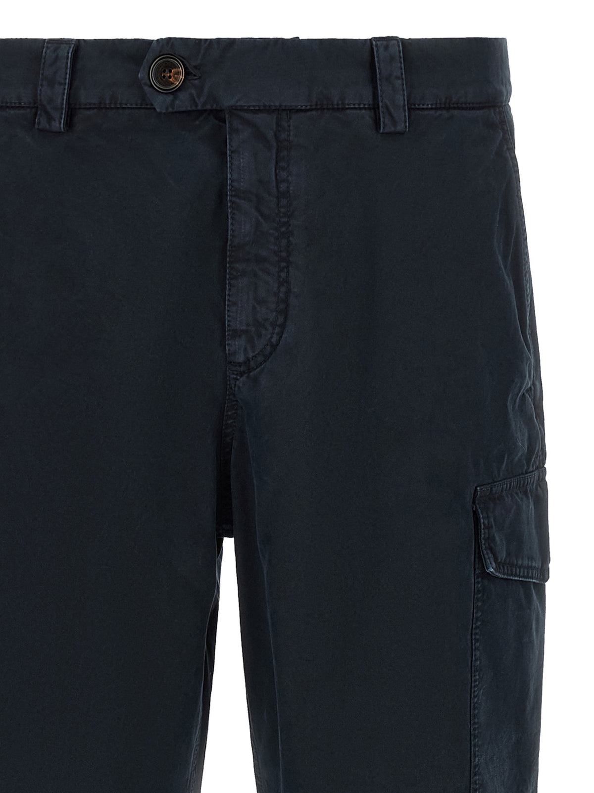 Pantalon cargo Brunello Cucinelli bleu en coton
