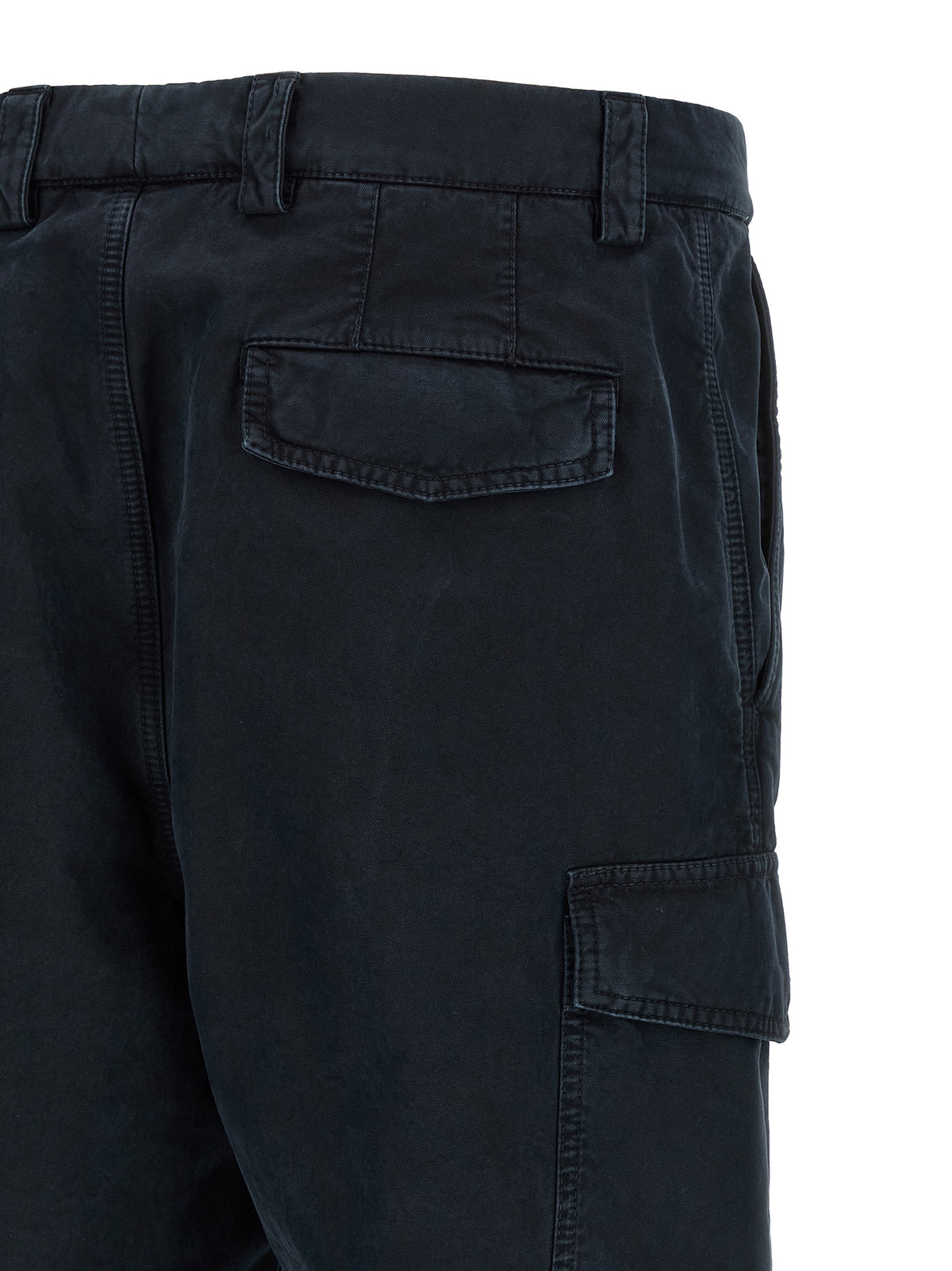 Pantalon cargo Brunello Cucinelli bleu en coton