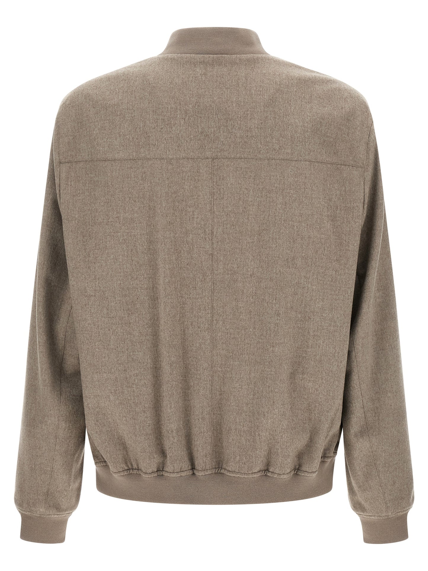 Brunello Cucinelli Gray Cashmere Bomber