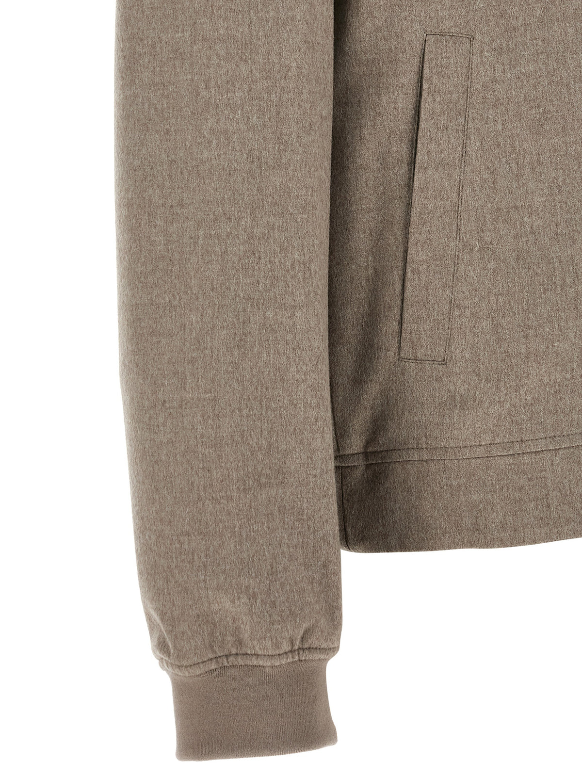 Blouson en cachemire gris Brunello Cucinelli