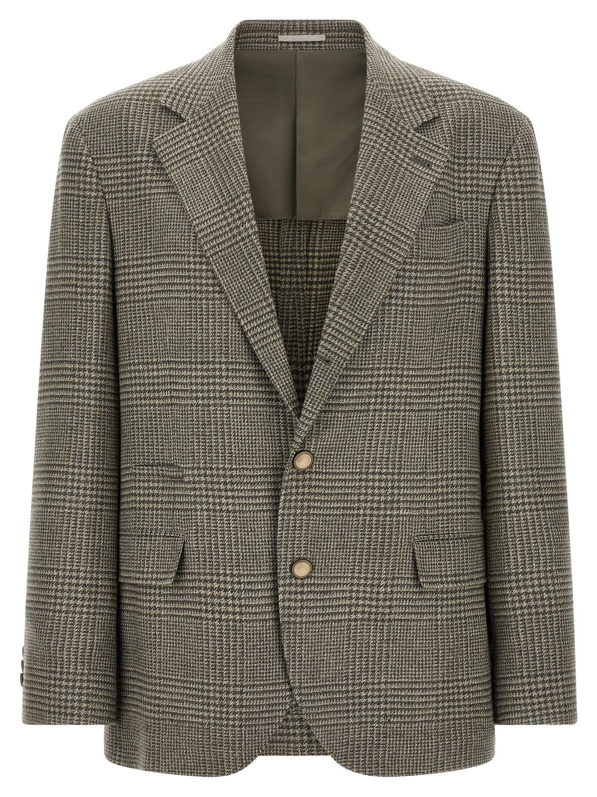 Brunello Cucinelli Blazer en laine bicolore