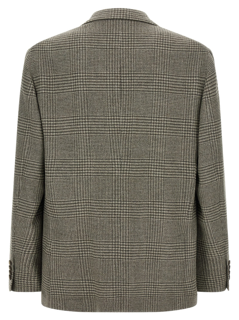Brunello Cucinelli Blazer en laine bicolore