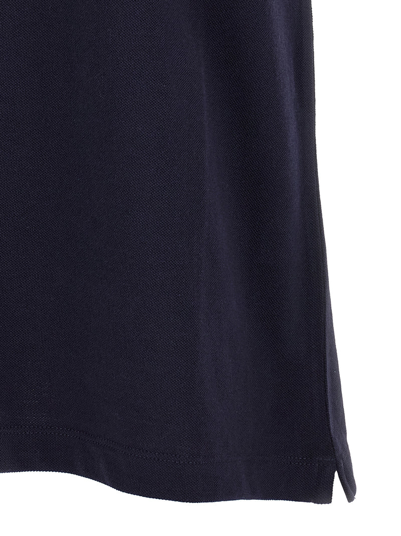 Polo Brunello Cucinelli en coton bleu
