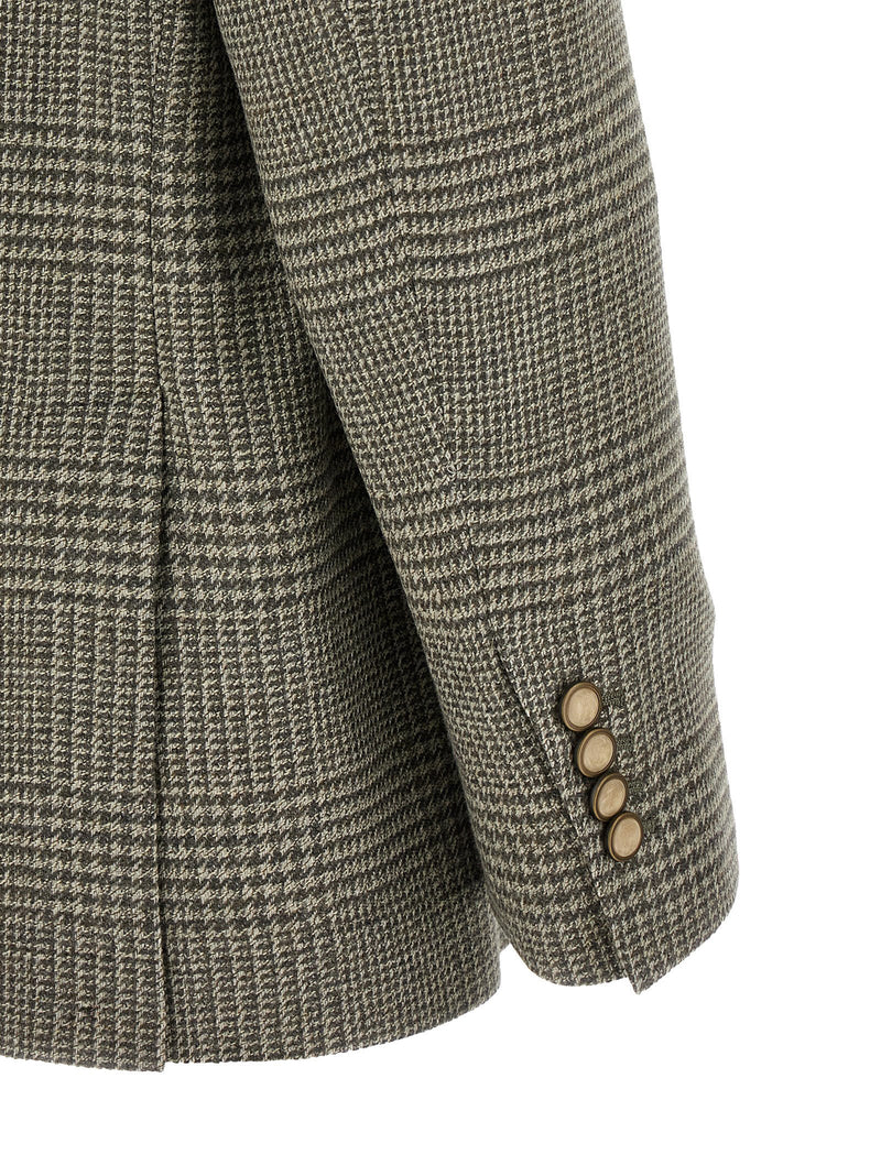 Brunello Cucinelli Blazer en laine bicolore