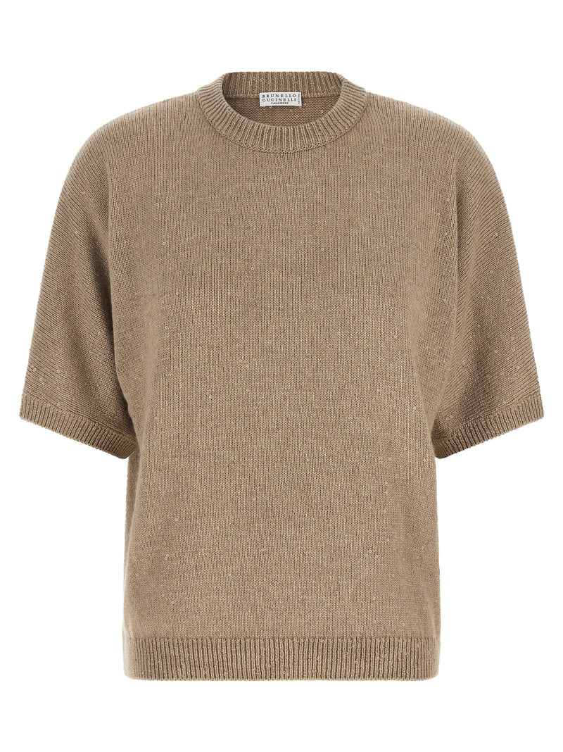 Brunello Cucinelli Beige Cashmere Cardigan