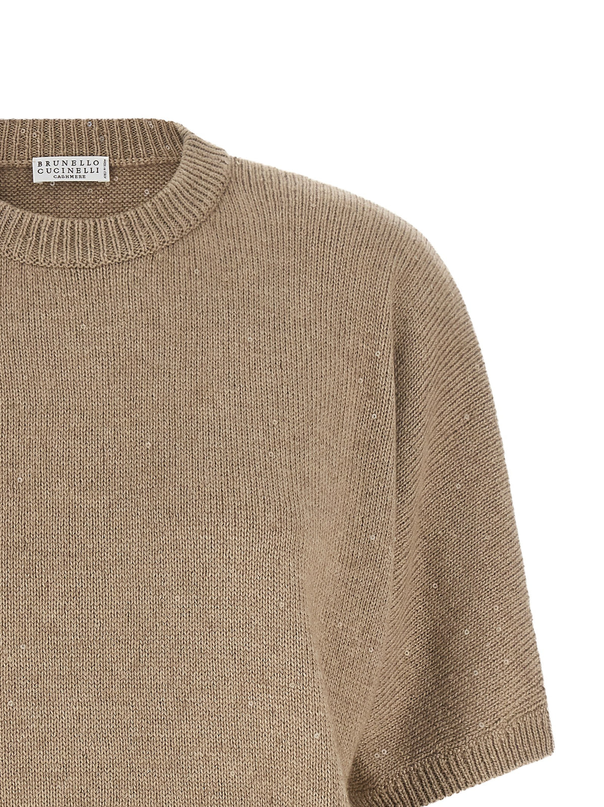 Cardigan Brunello Cucinelli en cachemire beige