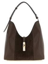 Sac porté épaule Furla en cuir de veau marron