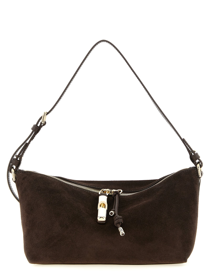 Sac porté épaule Furla en cuir de veau marron