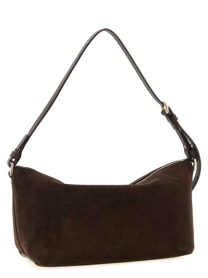 Sac porté épaule Furla en cuir de veau marron