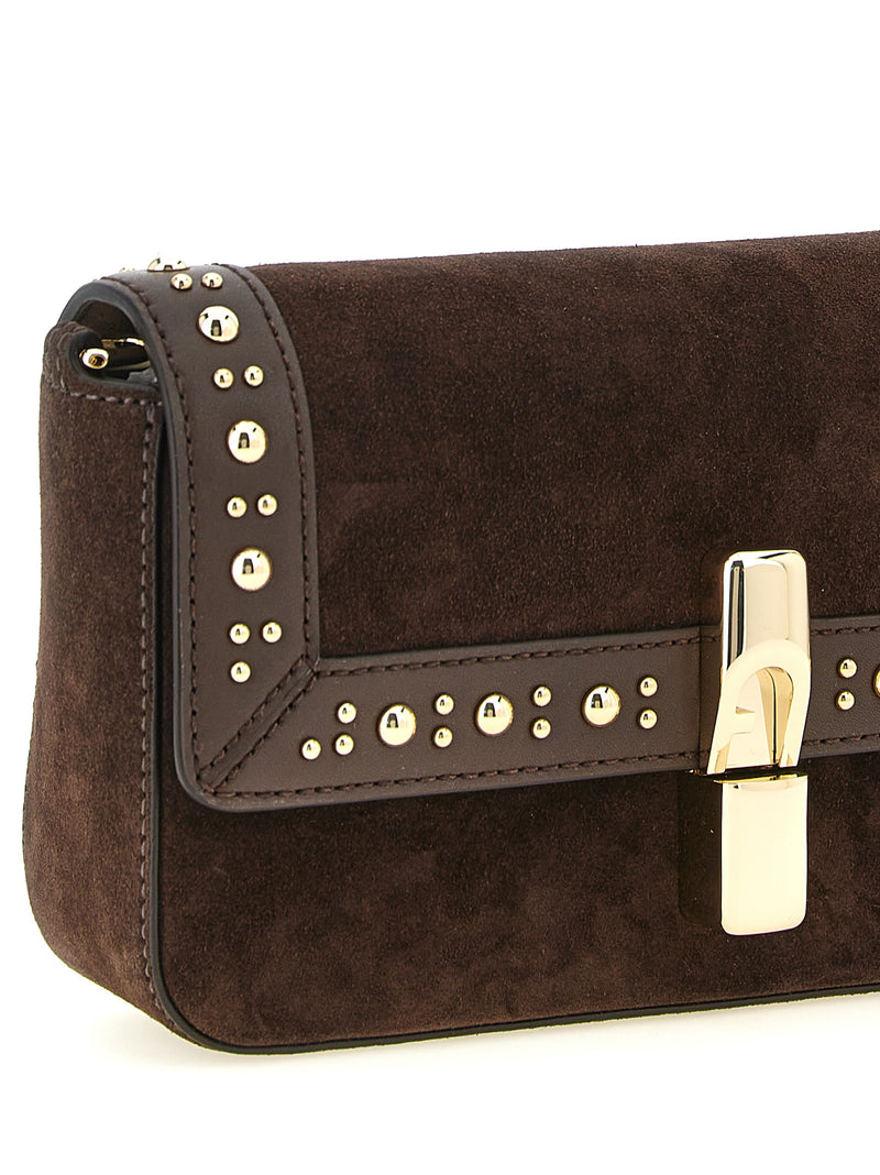 Sac bandoulière Furla en cuir de veau marron