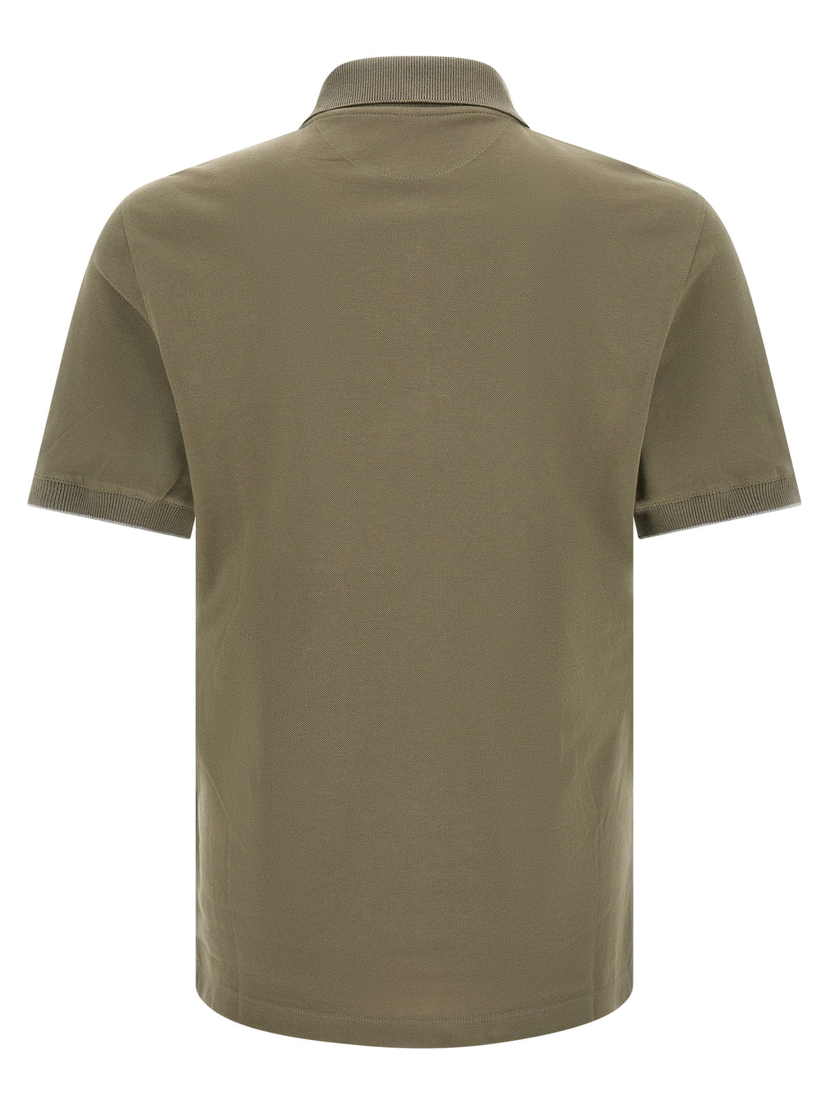 Polo Brunello Cucinelli en coton bicolore