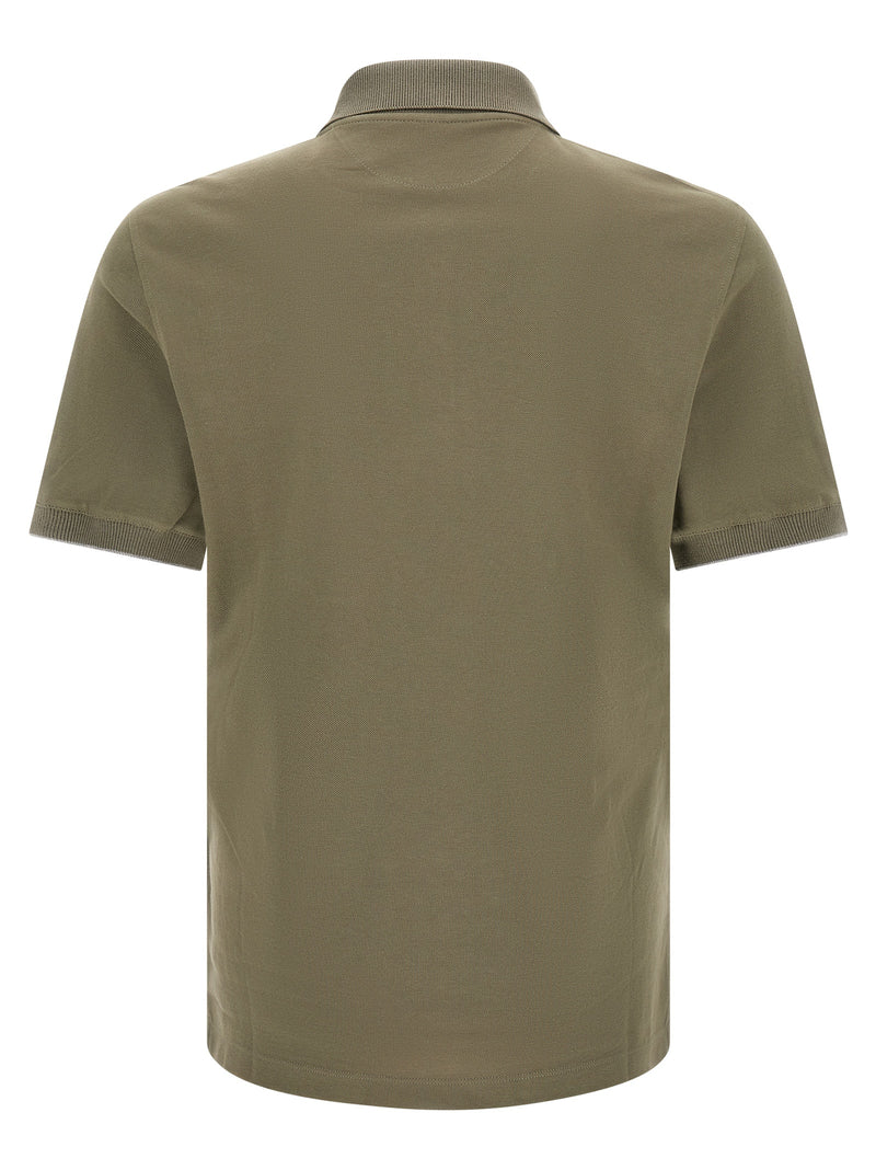 Polo Brunello Cucinelli en coton bicolore