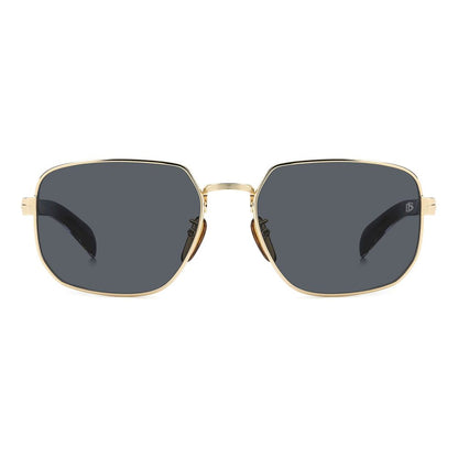 David Beckham Gold Metal Sunglasses