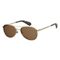 Polaroid Gold Metal Sunglasses