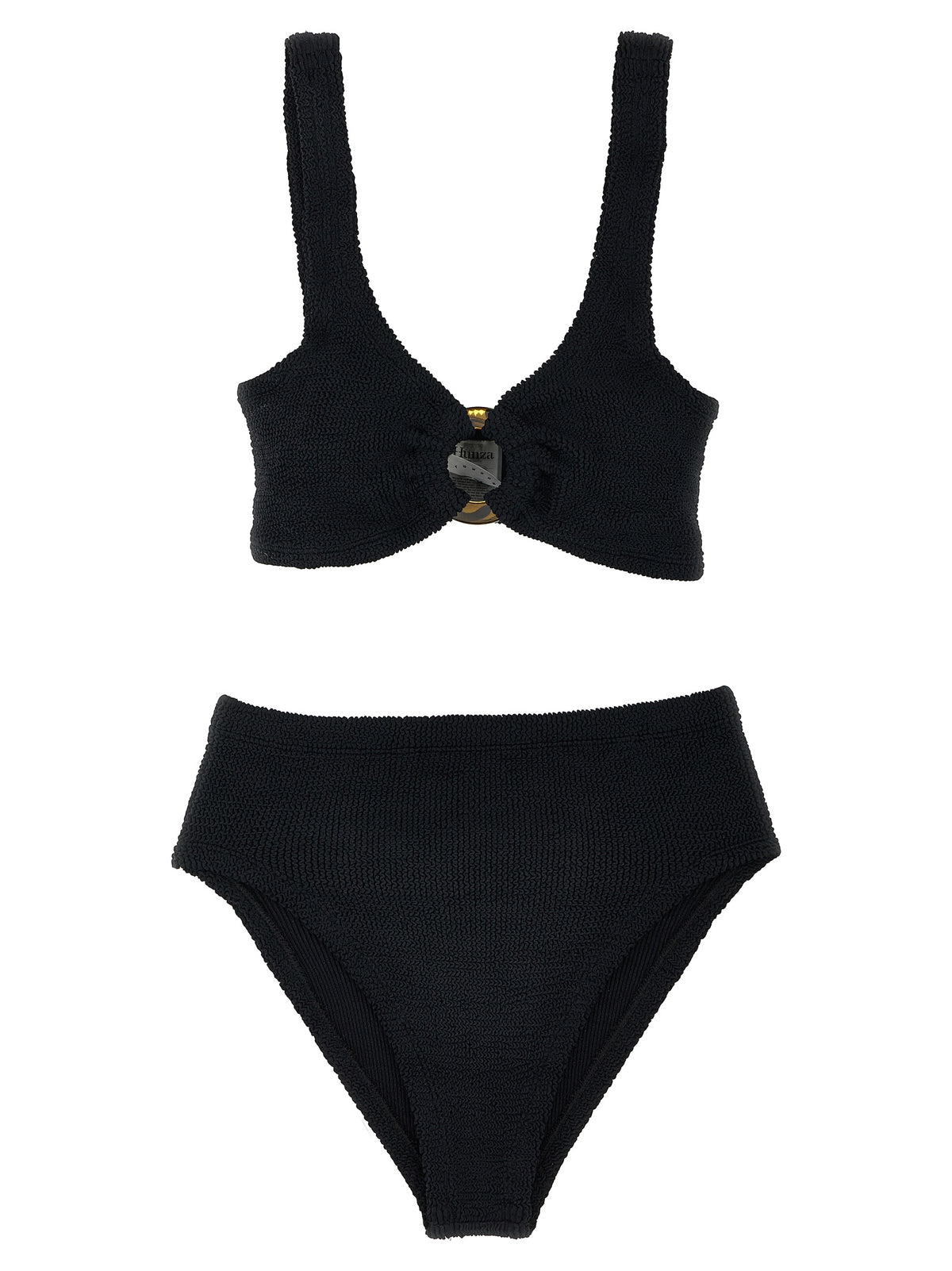 Bikini en nylon noir Hunza G