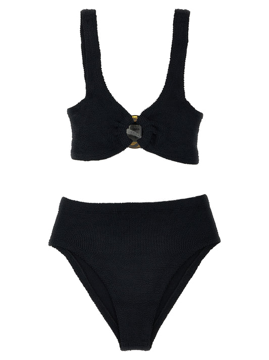 Bikini en nylon noir Hunza G