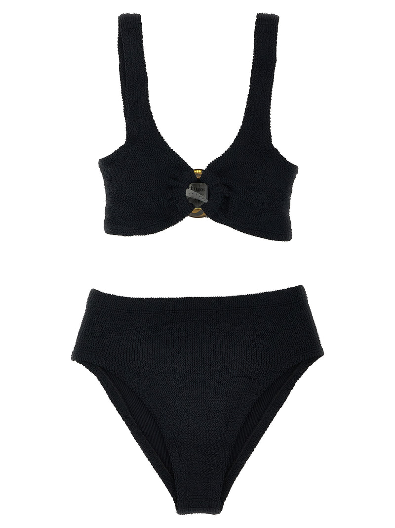 Bikini en nylon noir Hunza G