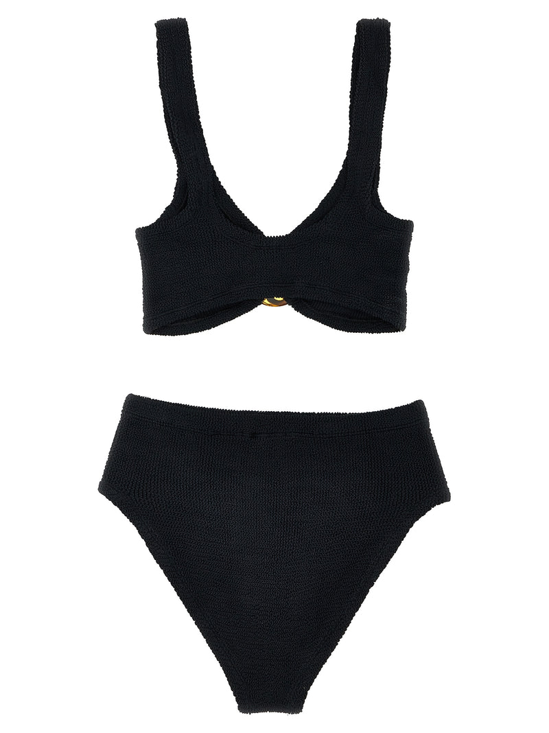 Bikini en nylon noir Hunza G