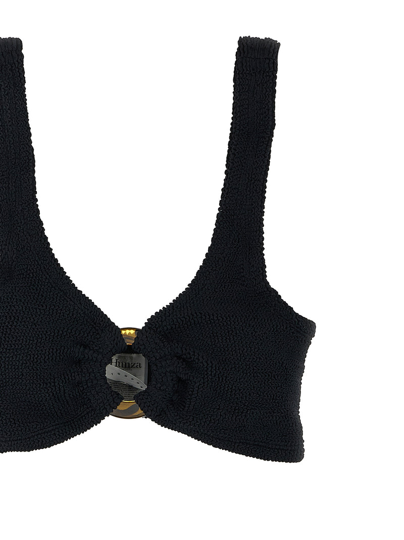 Bikini en nylon noir Hunza G