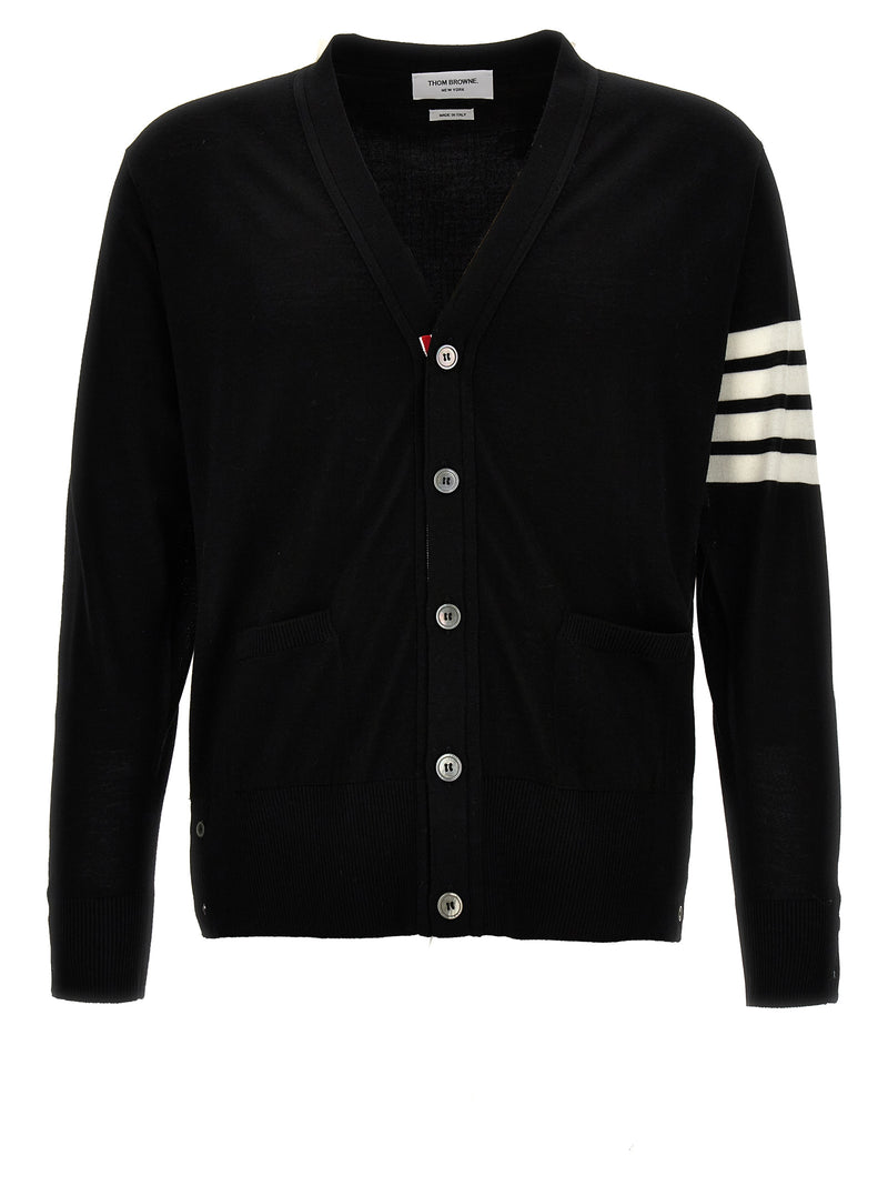 Cardigan en Laine Vierge Noir Thom Browne