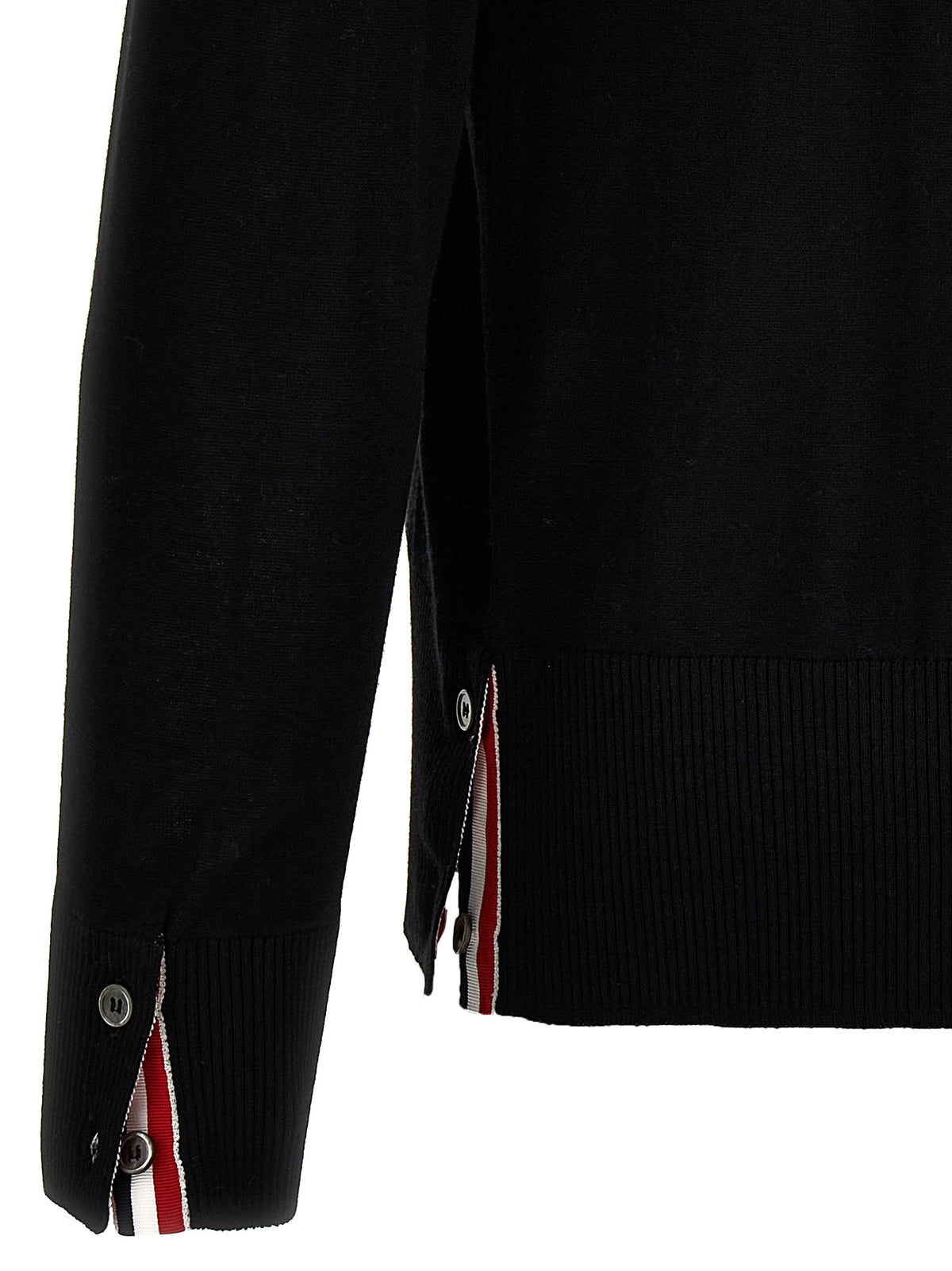Cardigan en Laine Vierge Noir Thom Browne
