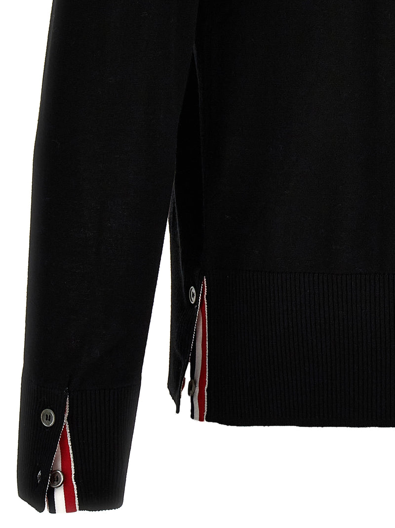 Cardigan en Laine Vierge Noir Thom Browne