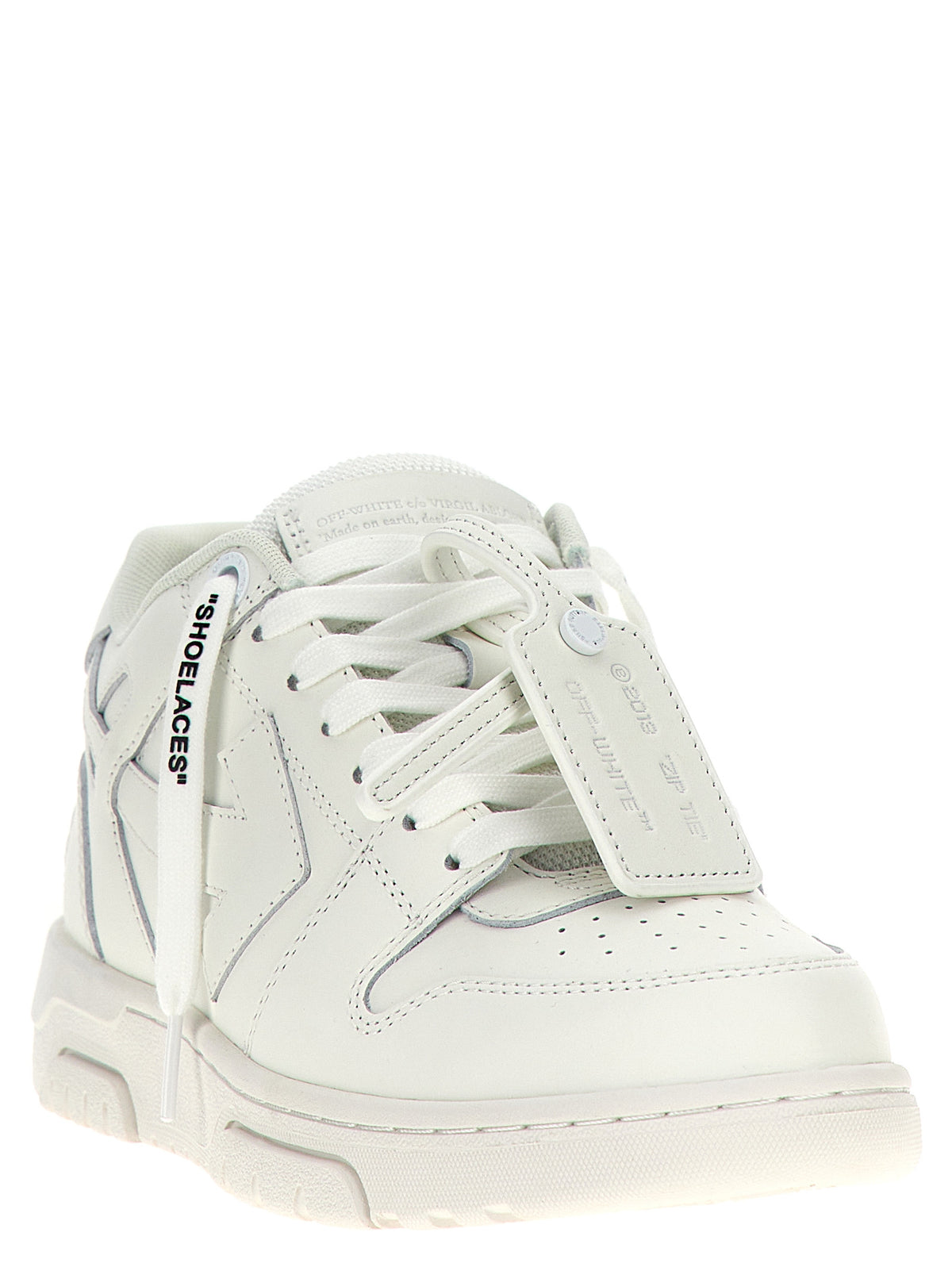 Baskets basses Off-White en cuir de veau blanc