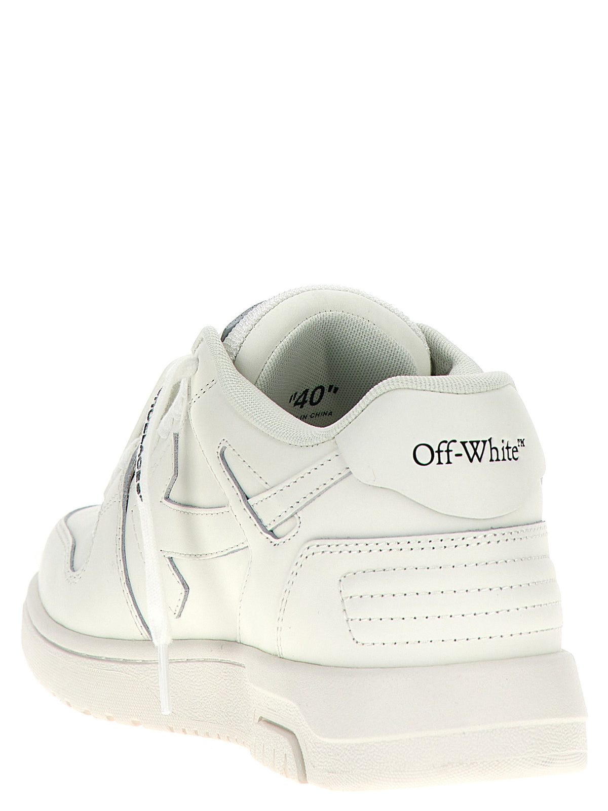 Baskets basses Off-White en cuir de veau blanc