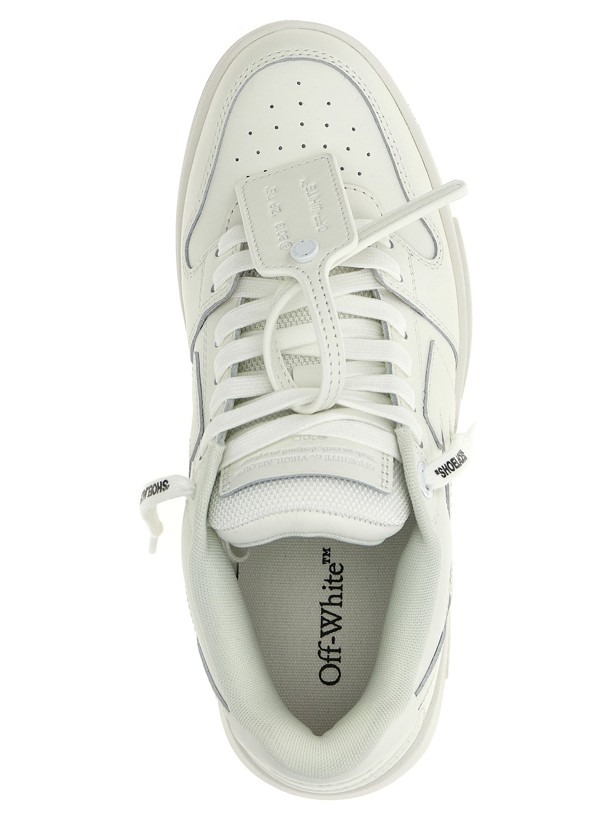 Baskets basses Off-White en cuir de veau blanc