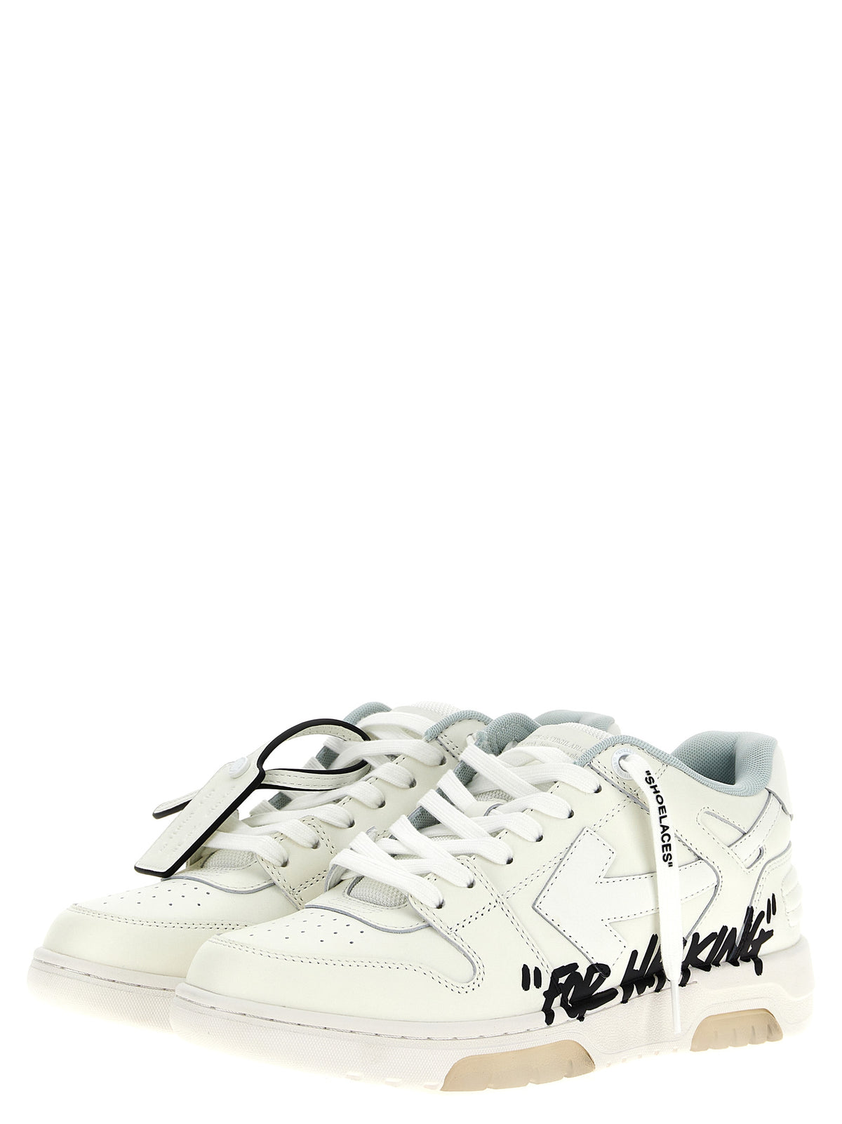 Baskets Off-White bicolores en cuir de vachette