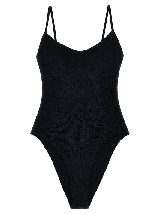 Maillot de bain une pièce Hunza G en polyamide noir