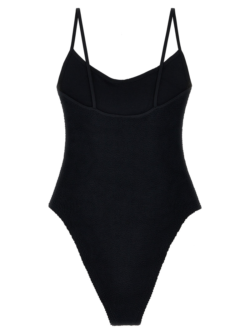 Maillot de bain une pièce Hunza G en polyamide noir