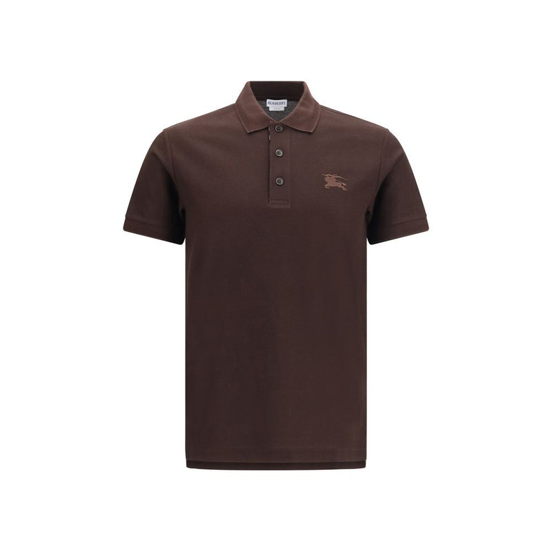 Burberry Brown Cotton Polo Shirt