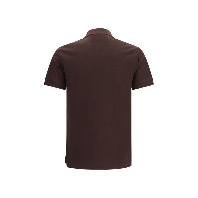 Burberry Brown Cotton Polo Shirt