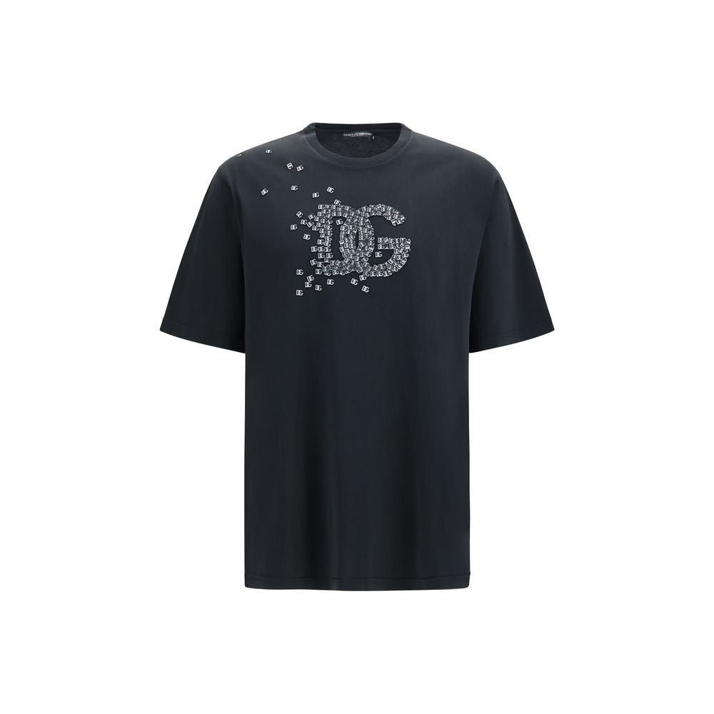 T-shirt en coton noir Dolce &amp; Gabbana