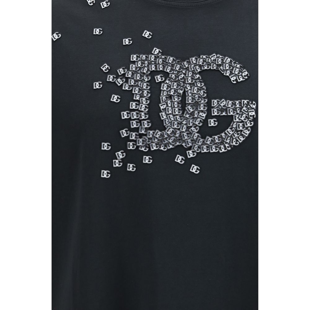 T-shirt en coton noir Dolce &amp; Gabbana