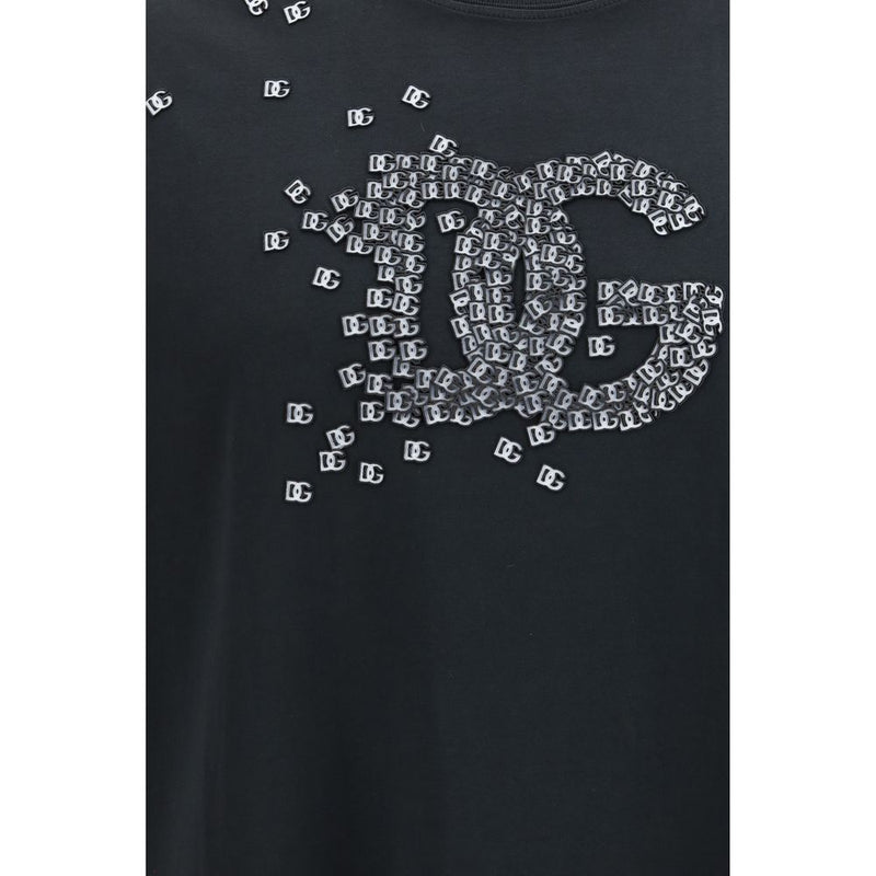 T-shirt en coton noir Dolce &amp; Gabbana