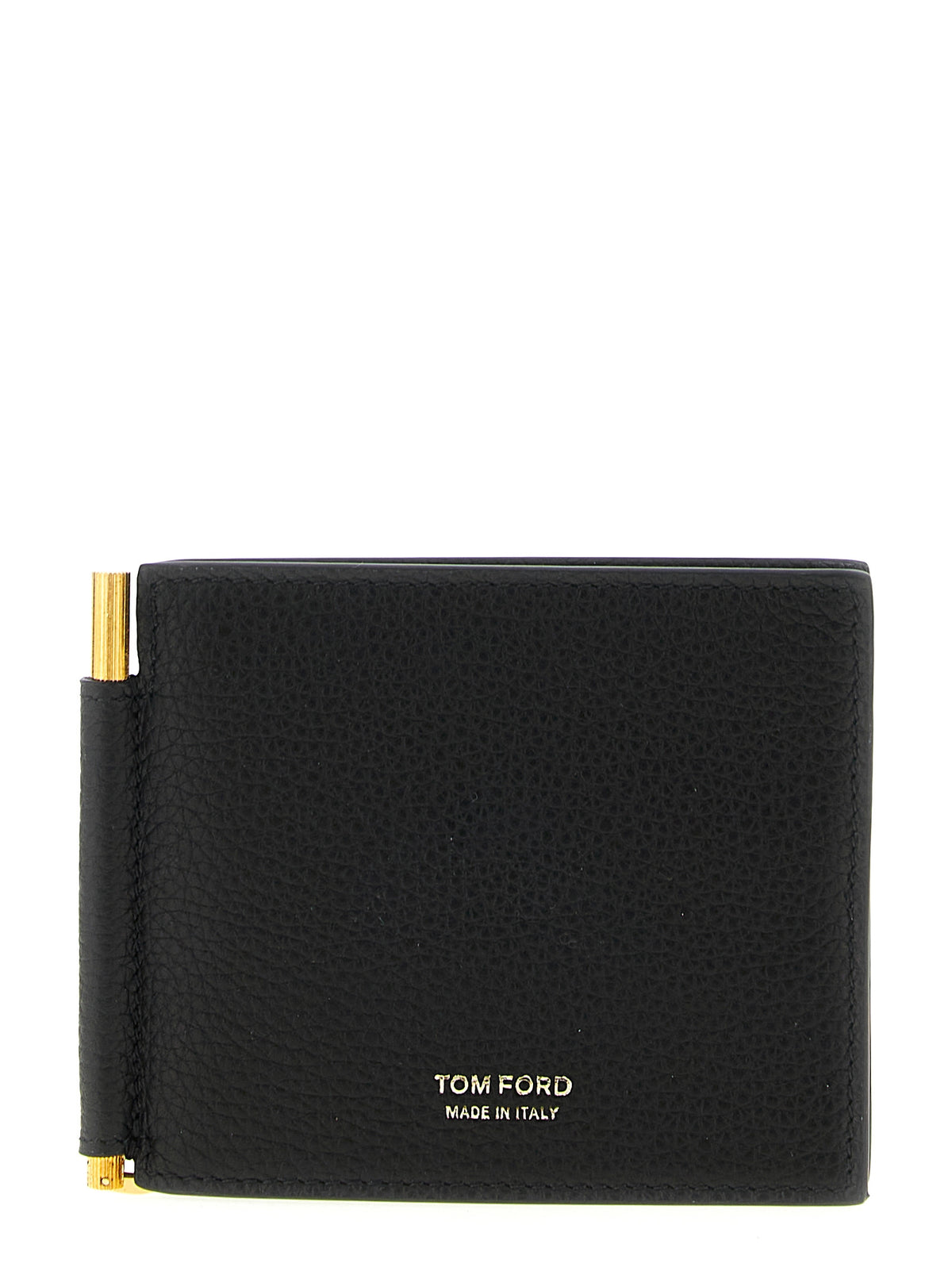 Porte-cartes Tom Ford en cuir de veau noir