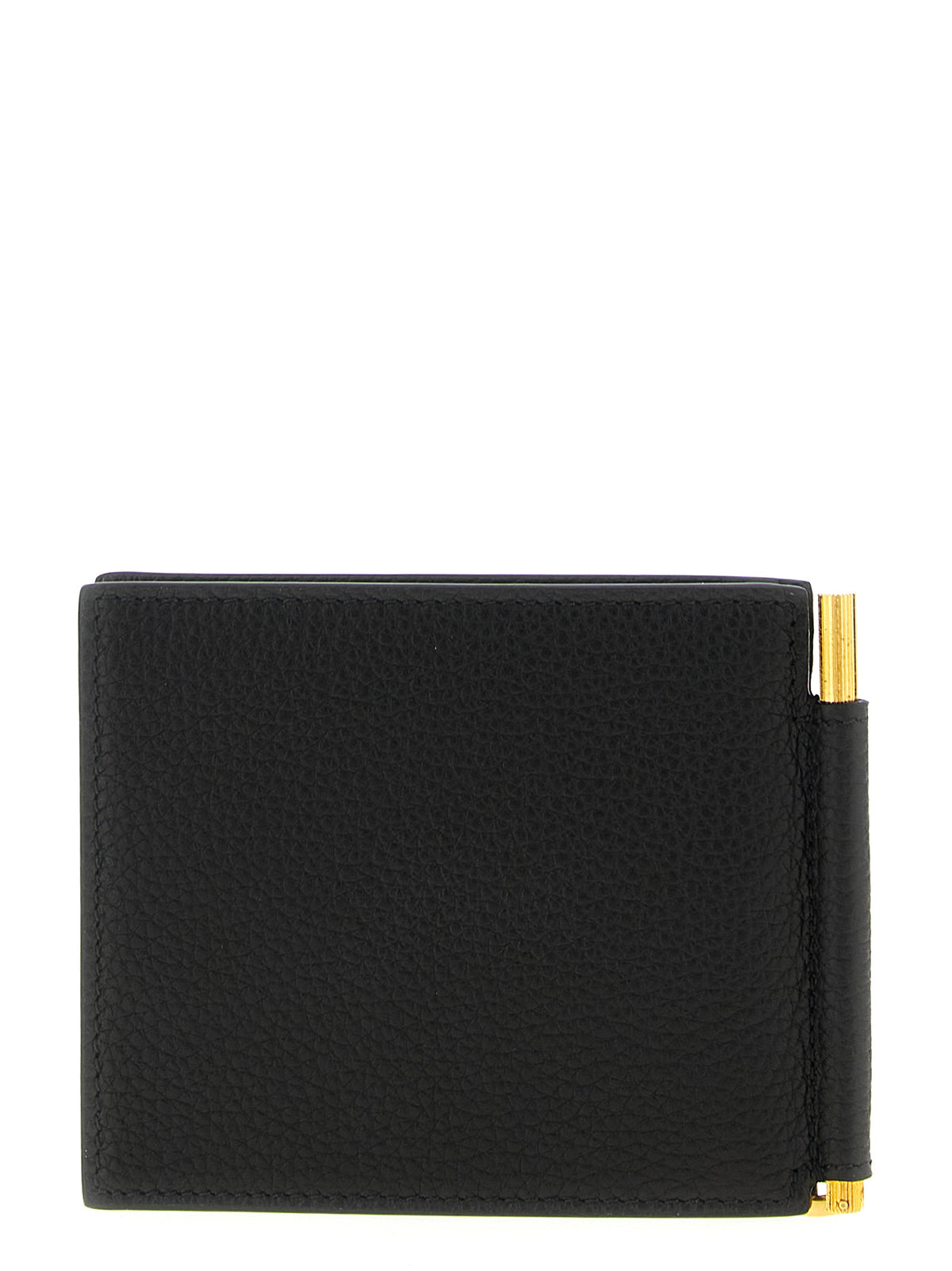 Porte-cartes Tom Ford en cuir de veau noir