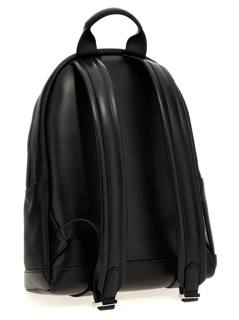 Sac à dos Tom Ford en cuir de veau noir