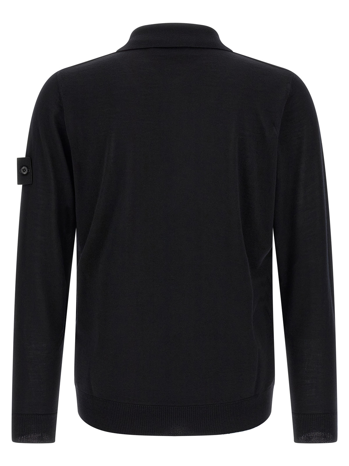 Cardigan Stone Island en Laine Vierge Noire