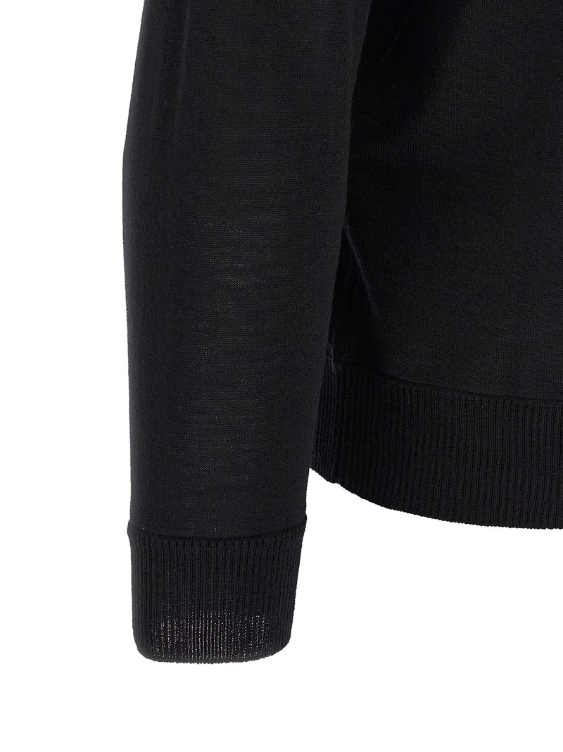 Cardigan Stone Island en Laine Vierge Noire