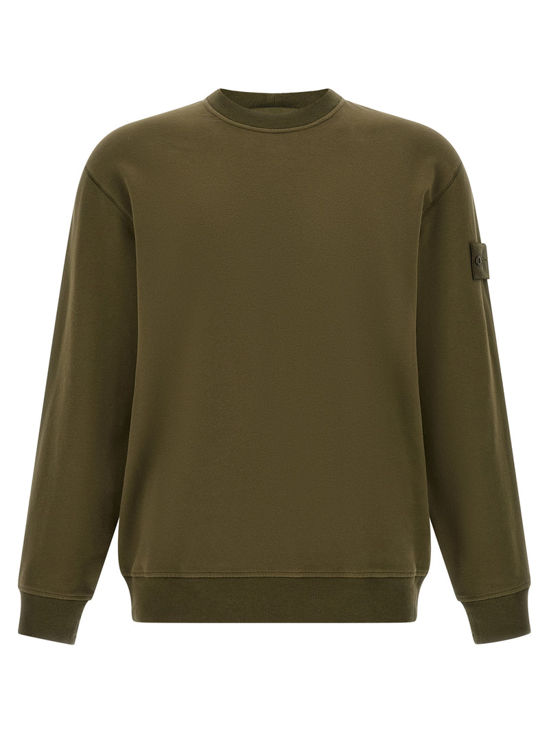 Sweat-shirt bicolore en coton Stone Island
