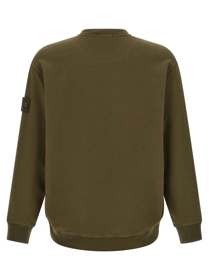 Sweat-shirt bicolore en coton Stone Island