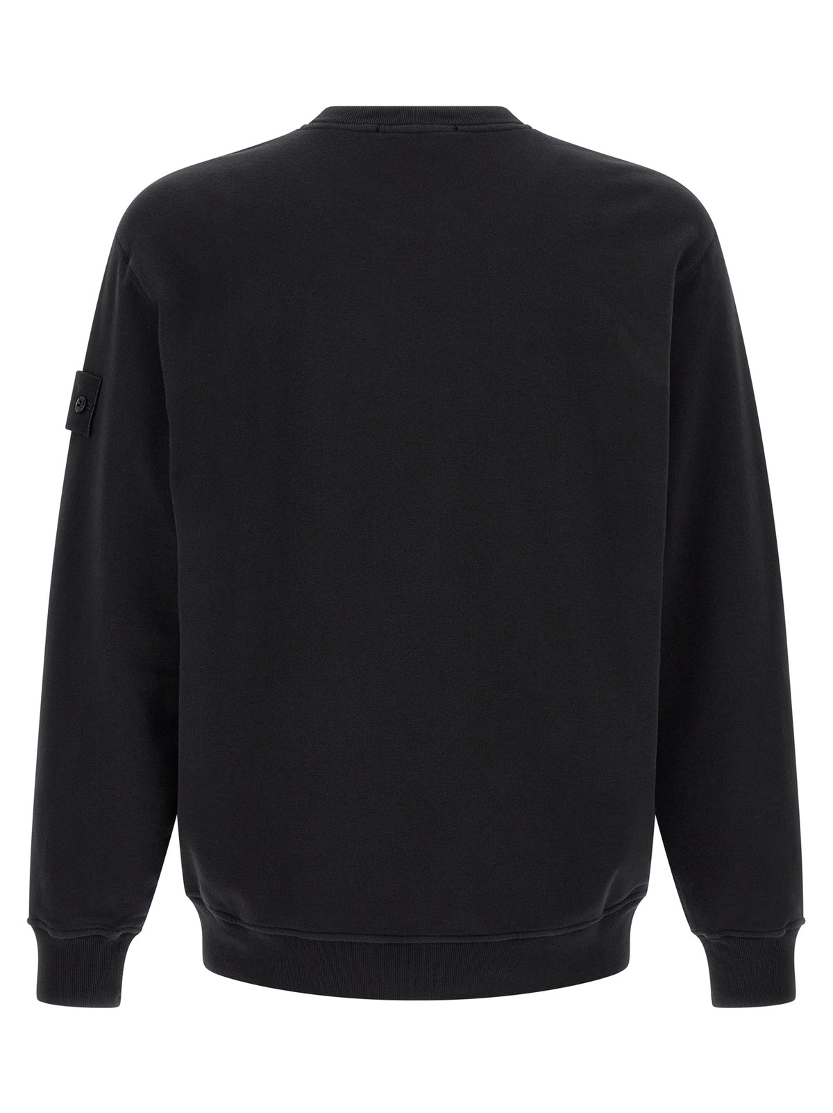 Sweat-shirt en coton noir Stone Island