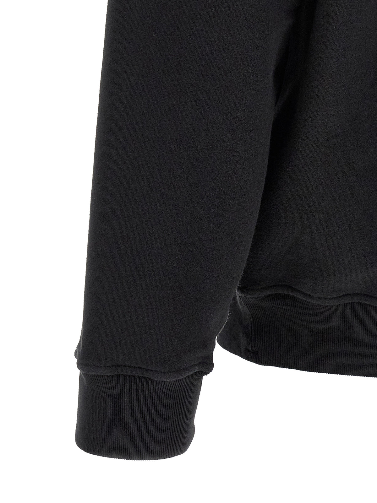 Sweat-shirt en coton noir Stone Island