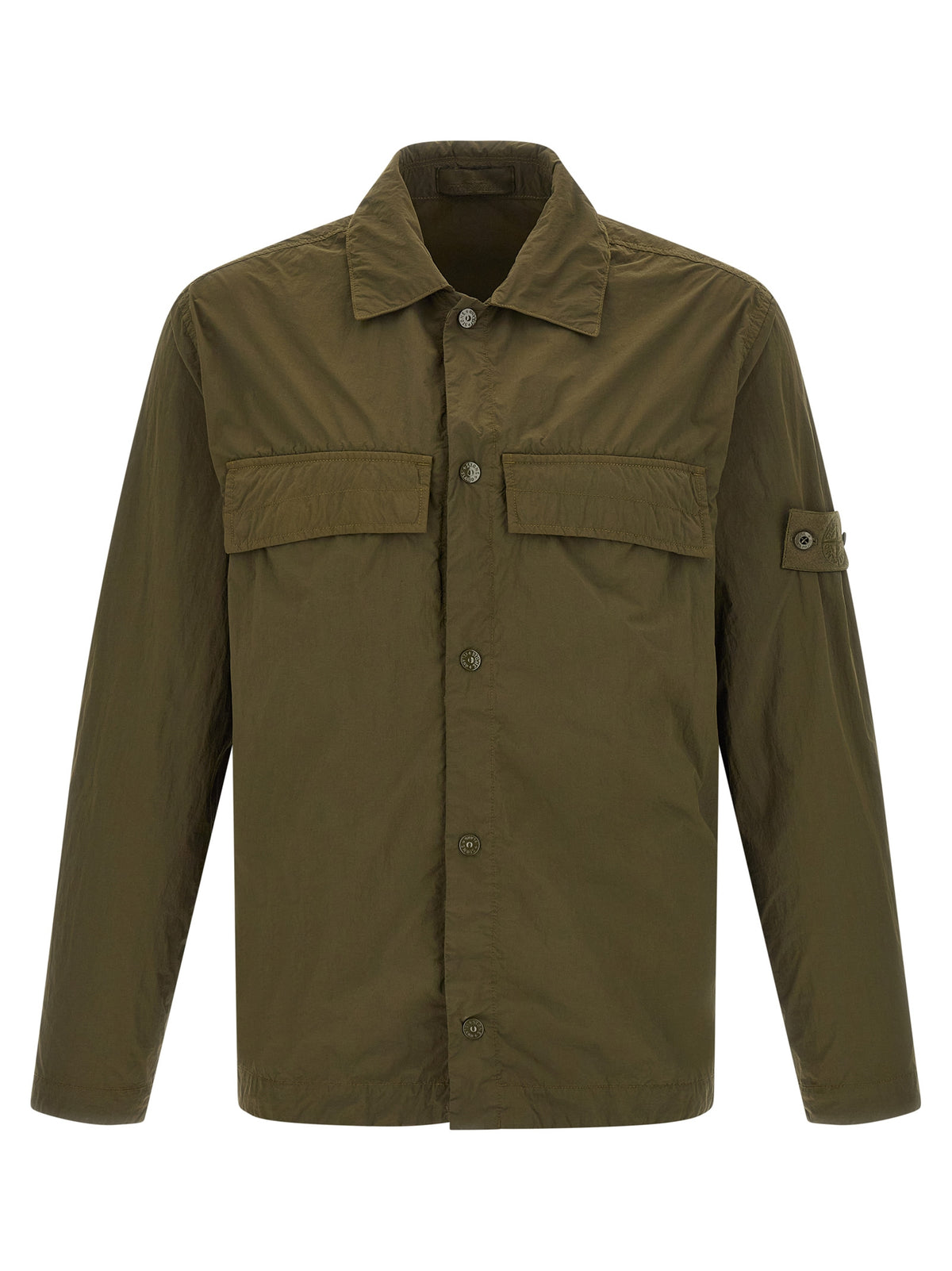 Chemisier Stone Island bicolore en polyamide
