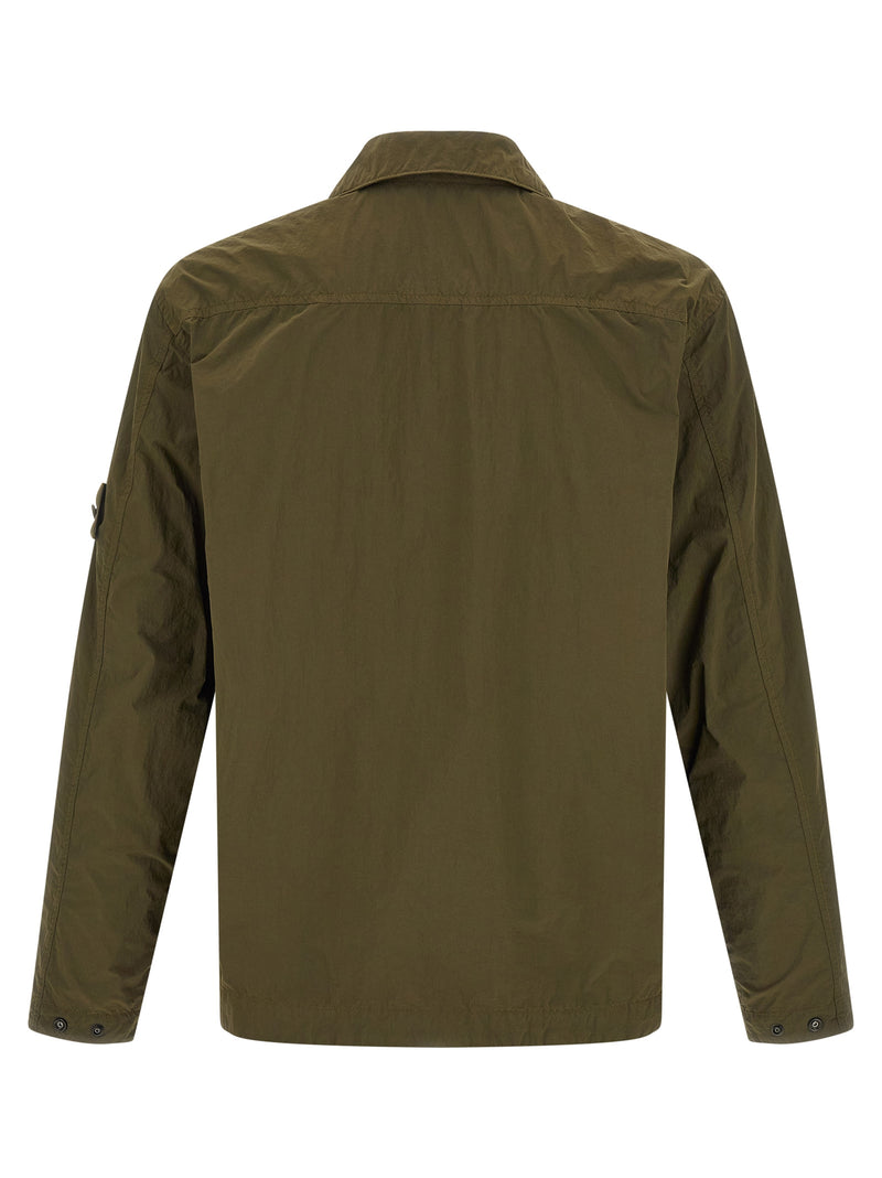 Chemisier Stone Island bicolore en polyamide