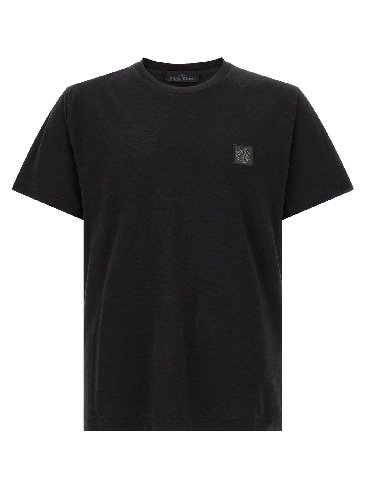 T-shirt en coton noir Stone Island