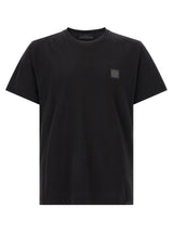 T-shirt en coton noir Stone Island